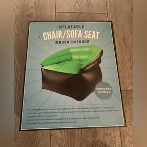 Inflatable chair sofa seat indoor and outdoor inflated size 90x70 cm